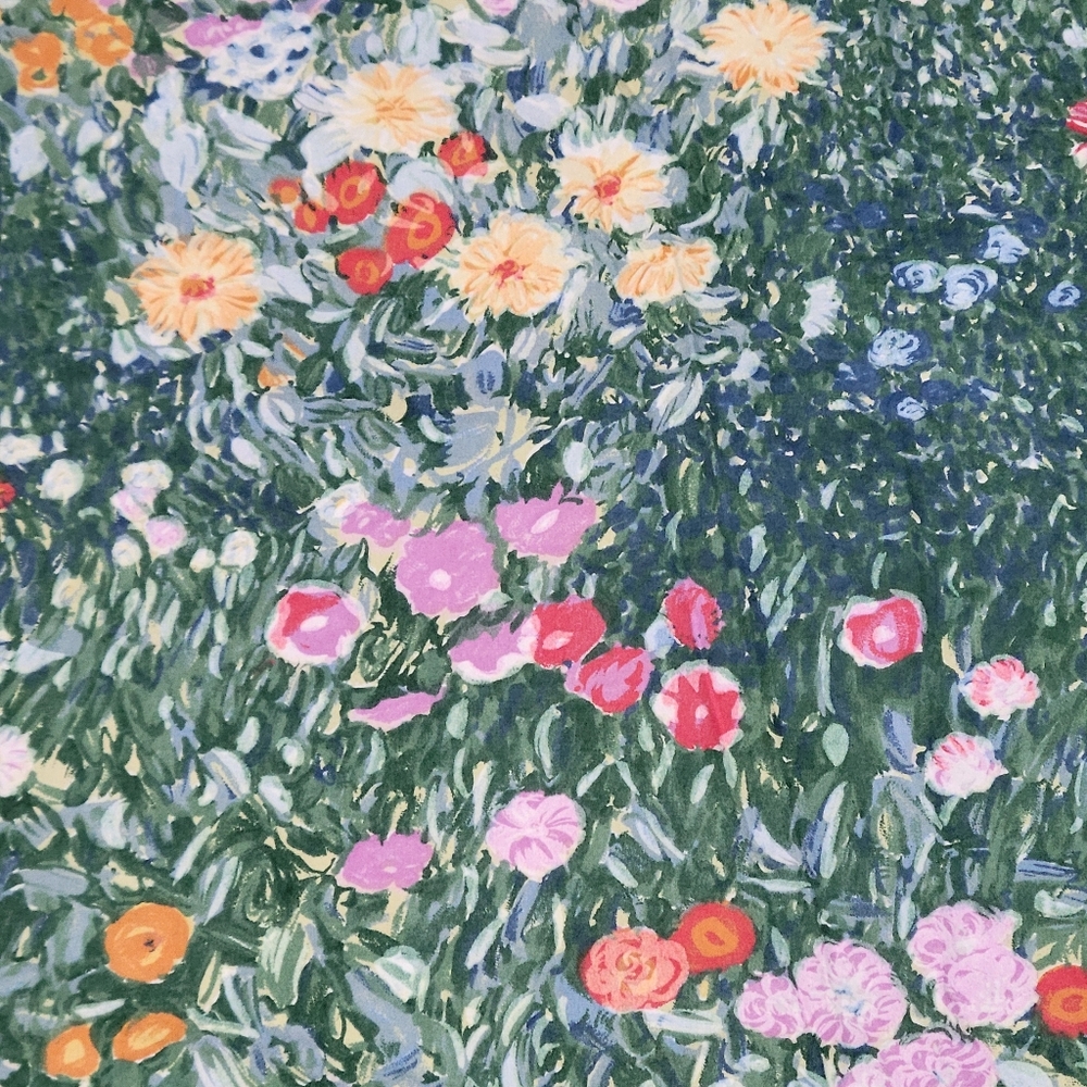 Cuddledown King Monet Impressionist Flat Fitted  Pillowcase Wildflower Sheet Set - Picture 5 of 11